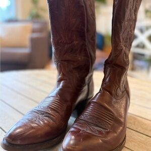 Dan Post Rich Brown Western Boots